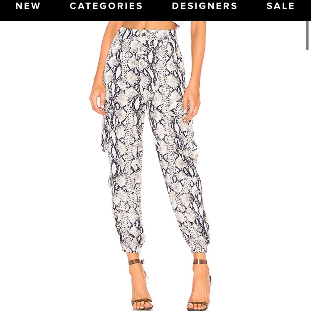 Snake print pants